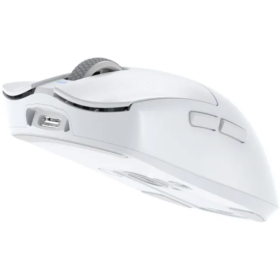 Mouse Wireless com Dock de Carregamento Magnético Fortrek Loyal Branco