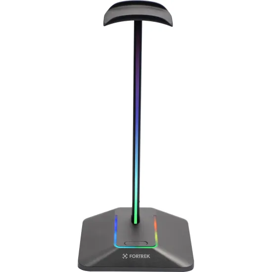 Suporte Para Headset RGB com Hub USB 2 entradas Fortrek Nexus