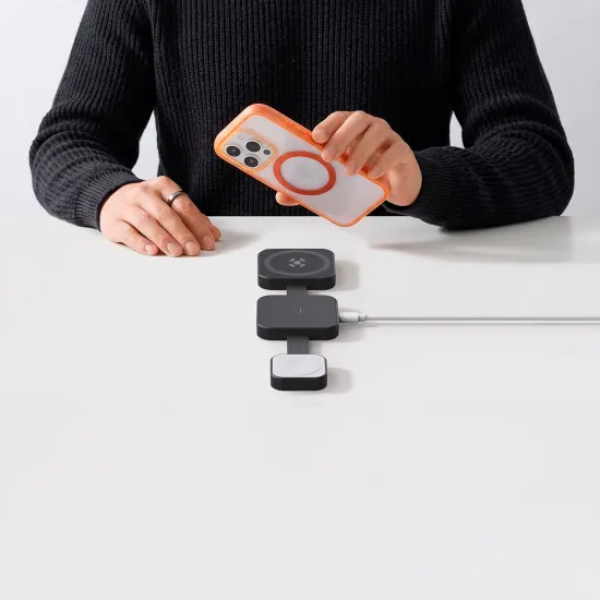 Carregador por Indução Fortrek IHC3 3 em 1 Dobrável