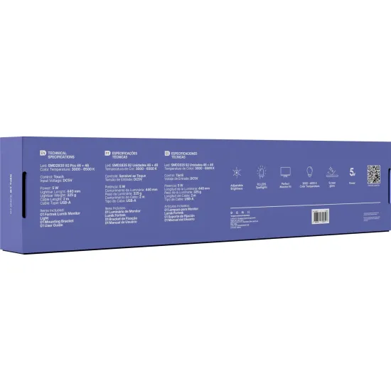 Luminária de LED Para Monitor Fortrek Lumik Sensor de Toque