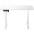 Mesa Elétrica Altura Ajustável Motor único Fortrek Lift Branca 120×60