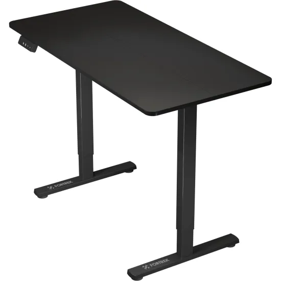 Mesa Elétrica Altura Ajustável Motor único Fortrek Lift Preta 120×60