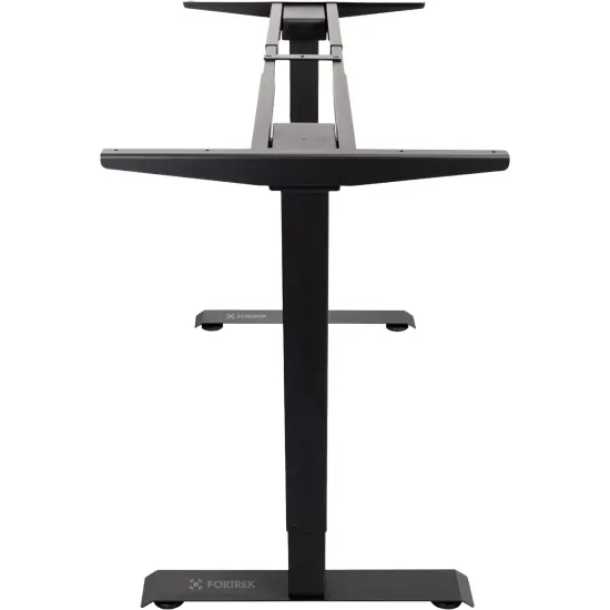 Mesa Elétrica Altura Ajustável Motor único Fortrek Lift Preta 120×60