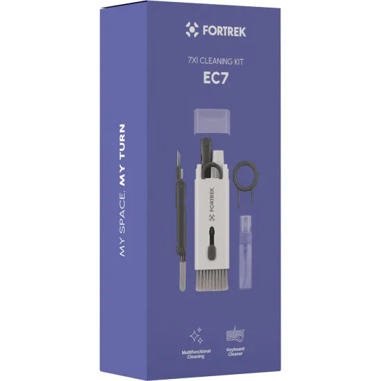 Kit de Limpeza de Teclados Fortrek EC7 7 em 1