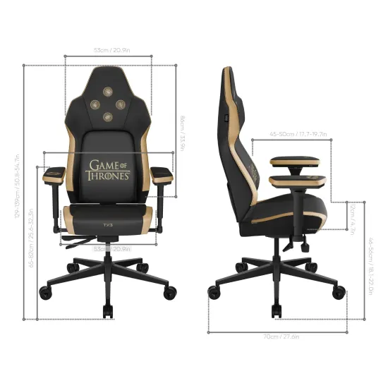 Cadeira Gamer Game of Thrones ThunderX3 CORE Smart