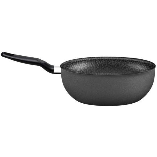 Frigideira Wok Rochedo Robusta Grafite 25cm