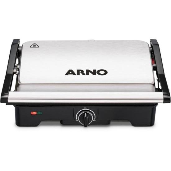 Grill Arno Dual GNOX Inox Com Abertura de 180° 220v