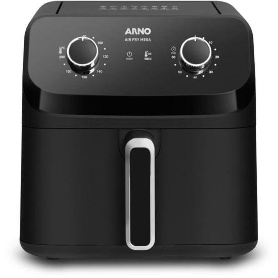 Fritadeira Sem Óleo Air Fryer Arno Mega AFM7 7,5L Preta 127V
