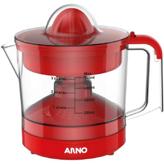 Espremedor de Frutas Arno Express 40W 750ml Vermelho 220V
