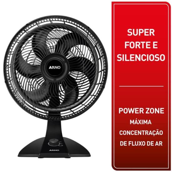 Ventilador Arno Turbo Force 2 em 1 Preto 127v