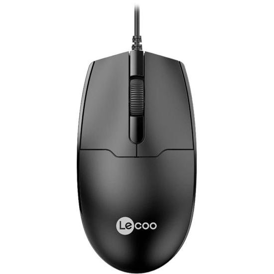 Mouse óptico Com Fio Lecco MS101 1200 DPI Preto