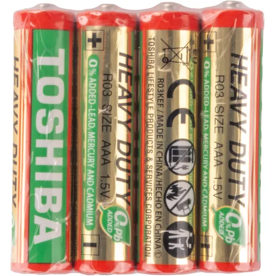 Pilha Zinco Toshiba Heavy Duty AAA Tubo (C/40 Pilhas)
