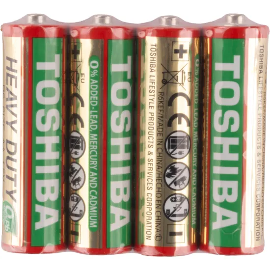 Pilha de Zinco Toshiba Heavy Duty AA Tubo (C/52 Pilhas)