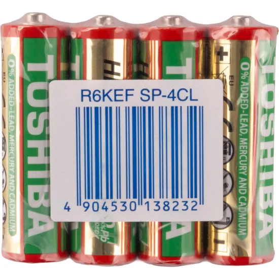 Pilha de Zinco Toshiba Heavy Duty AA Tubo (C/52 Pilhas)