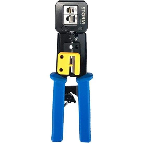 Alicate Para Crimpar RJ45/RJ12 /RJ11 Storm Azul