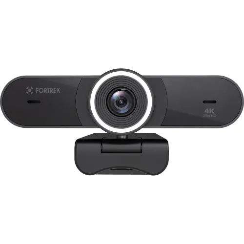 Webcam Vision 40 Fortrek 4K Ultra HD Com Ring Light Para Videochamadas