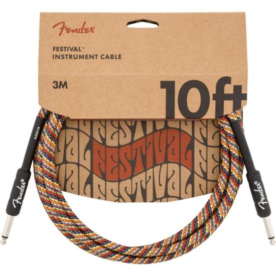 Cabo Para Instrumento Fender P10 3M Festival Rainbow