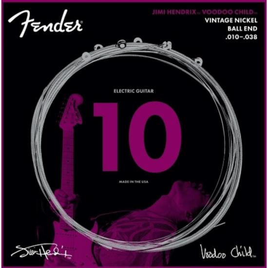 Encordoamento Guitarra Fender .010-.038 Jimi Hendrix Voodoo Child Ball