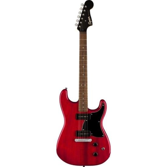 Guitarra Squier Paranormal Strat-O-Sonic Crimson Red Transparent