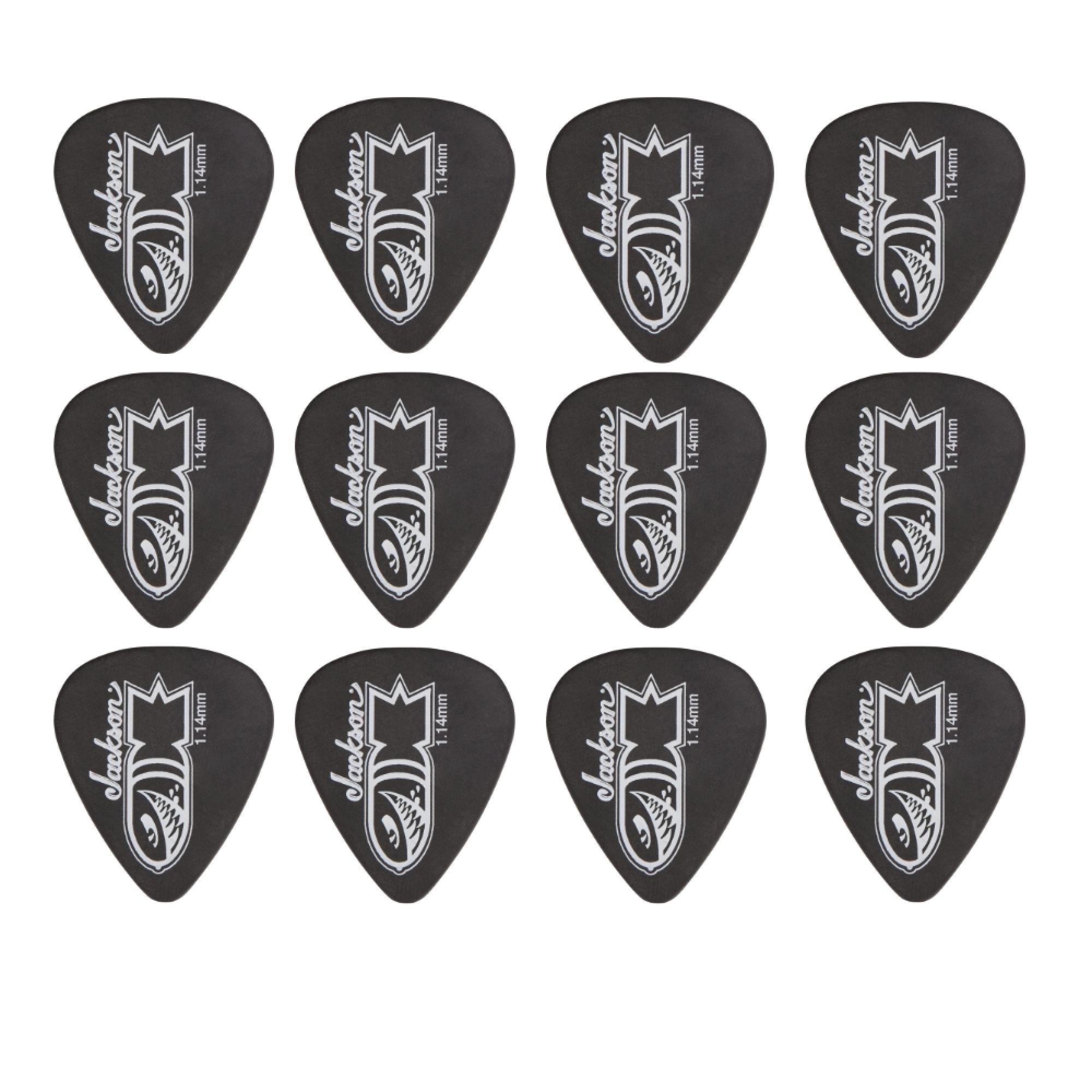 Palheta Jackson 351 Bomb Extra Heavy Black (C/12)