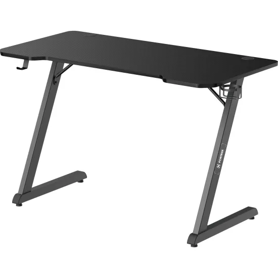 Mesa Gamer Fortrek Ascent Com Suporte Para Copos e Headset Preta