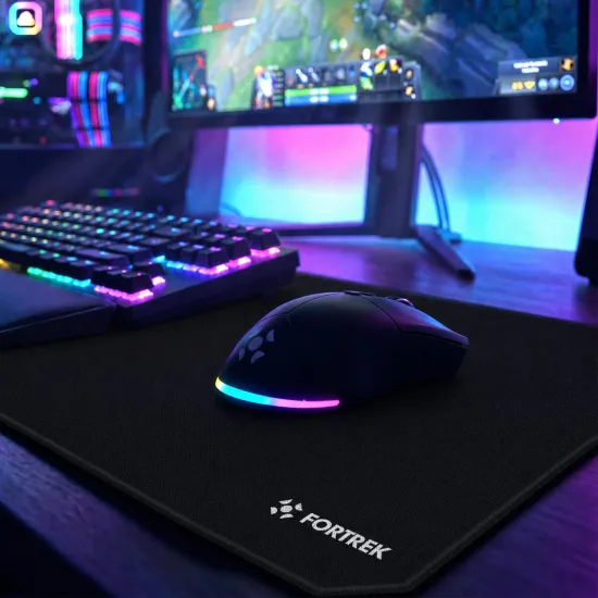 Mouse Gamer Wireless Fortrek Ally 3200 DPI Preto