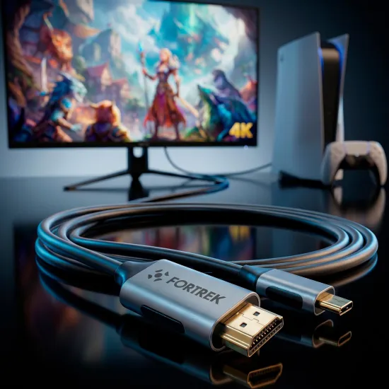 Cabo USB-C Para HDMI Fortrek 4K-18C 60Hz 1,8m