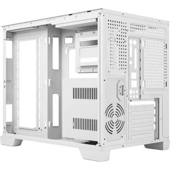 Gabinete Gamer Fortrek Prysm Angular OTX Aquário Branco