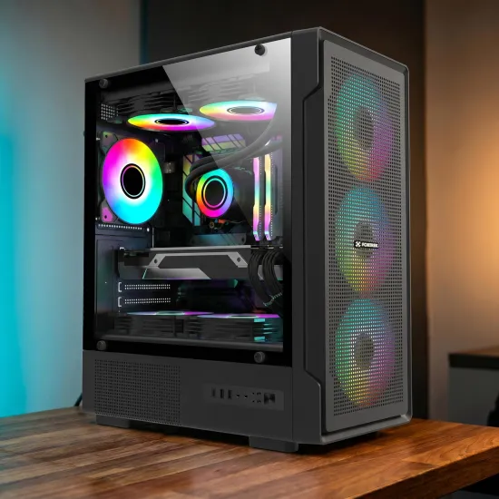 Gabinete Gamer Fortrek Brave Mid Tower Preto