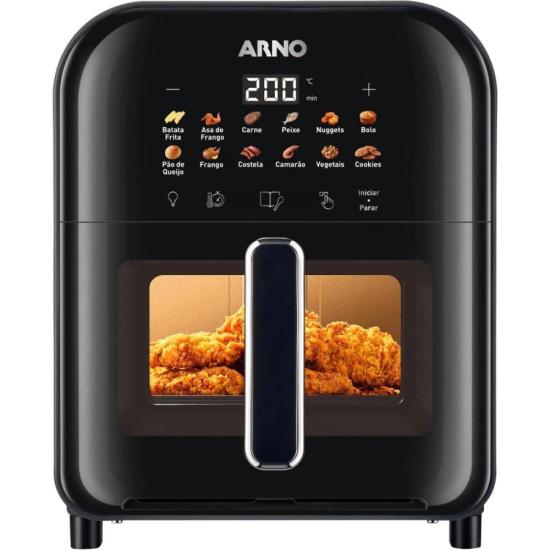 Fritadeira Air Fryer Arno Easy Fry Turbo 6L Preta 127V