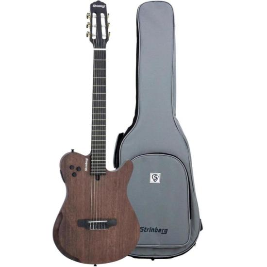 Violão Strinberg Soul SSC60 Eletroacústico Nylon Flat Mahogany Satin