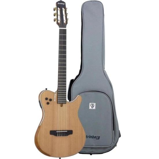 Violão Strinberg Soul SSC60 Eletroacústico Nylon Flat Natural Satin