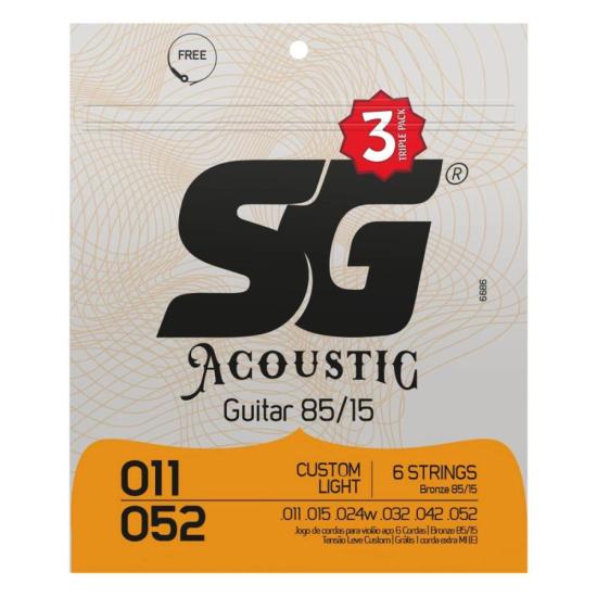 ENC 011 VIOLAO ACO BRONZE SG C/3