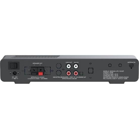 Amplificador Frahm Sensus Lite 1120 120W Bluetooth